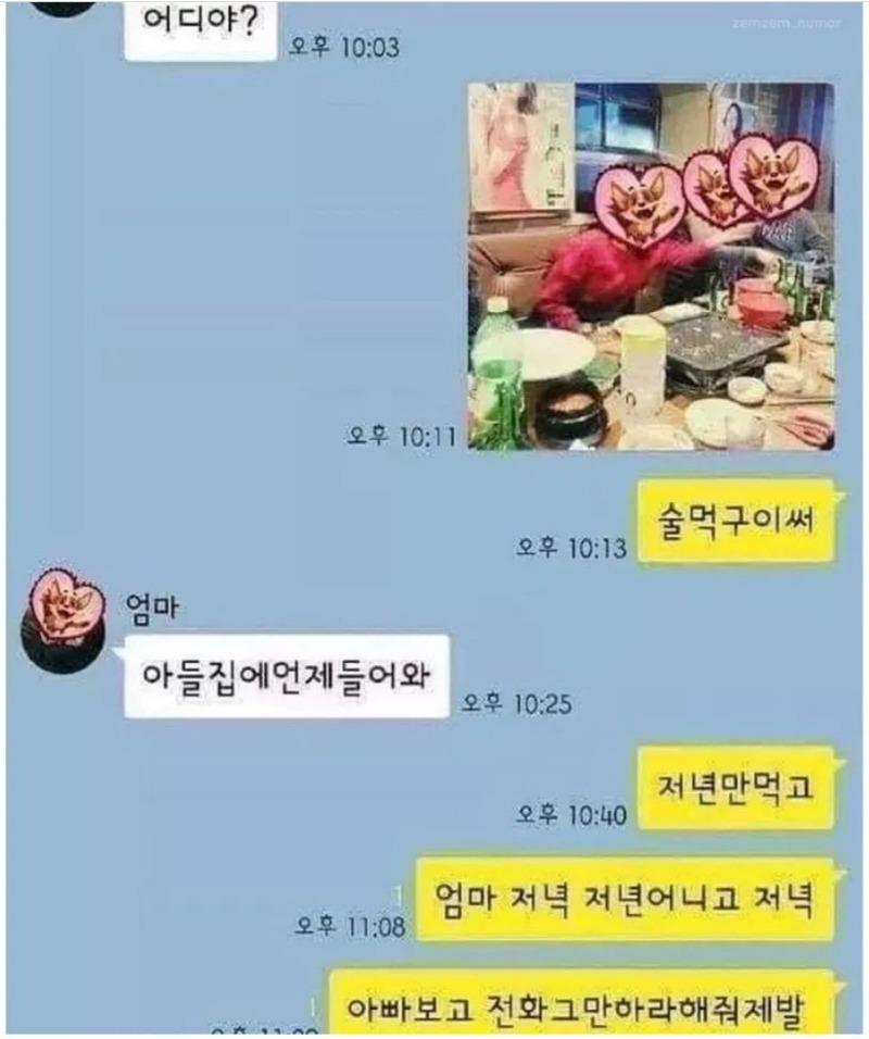 [유머] 아들집에언제들어와. -  와이드섬
