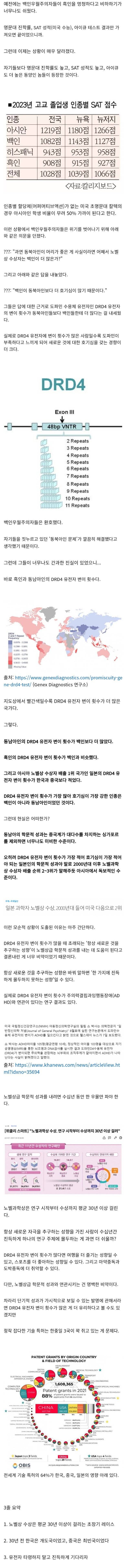 [유머] 백인 우월주의자가 사랑하는 DRD4 유전자 -  와이드섬