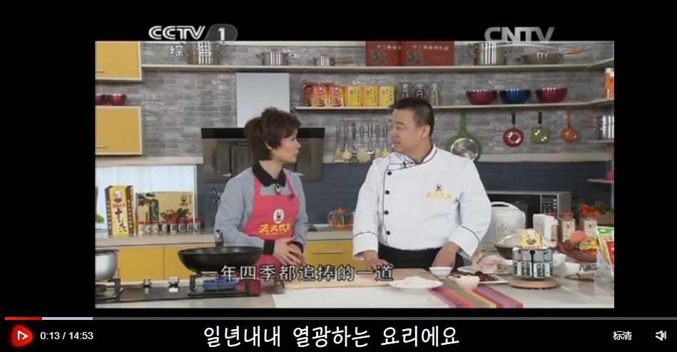 [유머] 한국의 미식을 소개하는 중국 CCtv 요리프로~ -  와이드섬